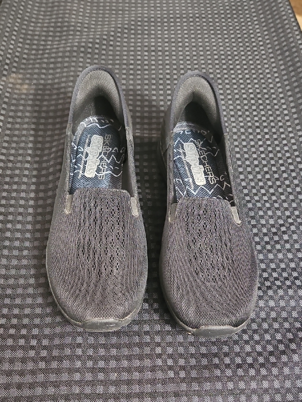 Skechers, Black, Reggae Fest, Slip-ins, Size 9, Air Cooled Memory Foam Soles